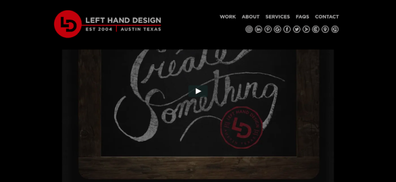 Left Hand Design web design Austin